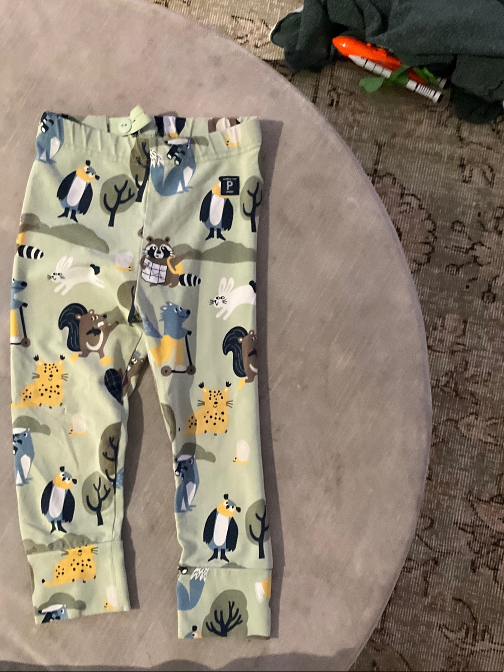 Kids Printed Animal Jogger Pants - Light Green
